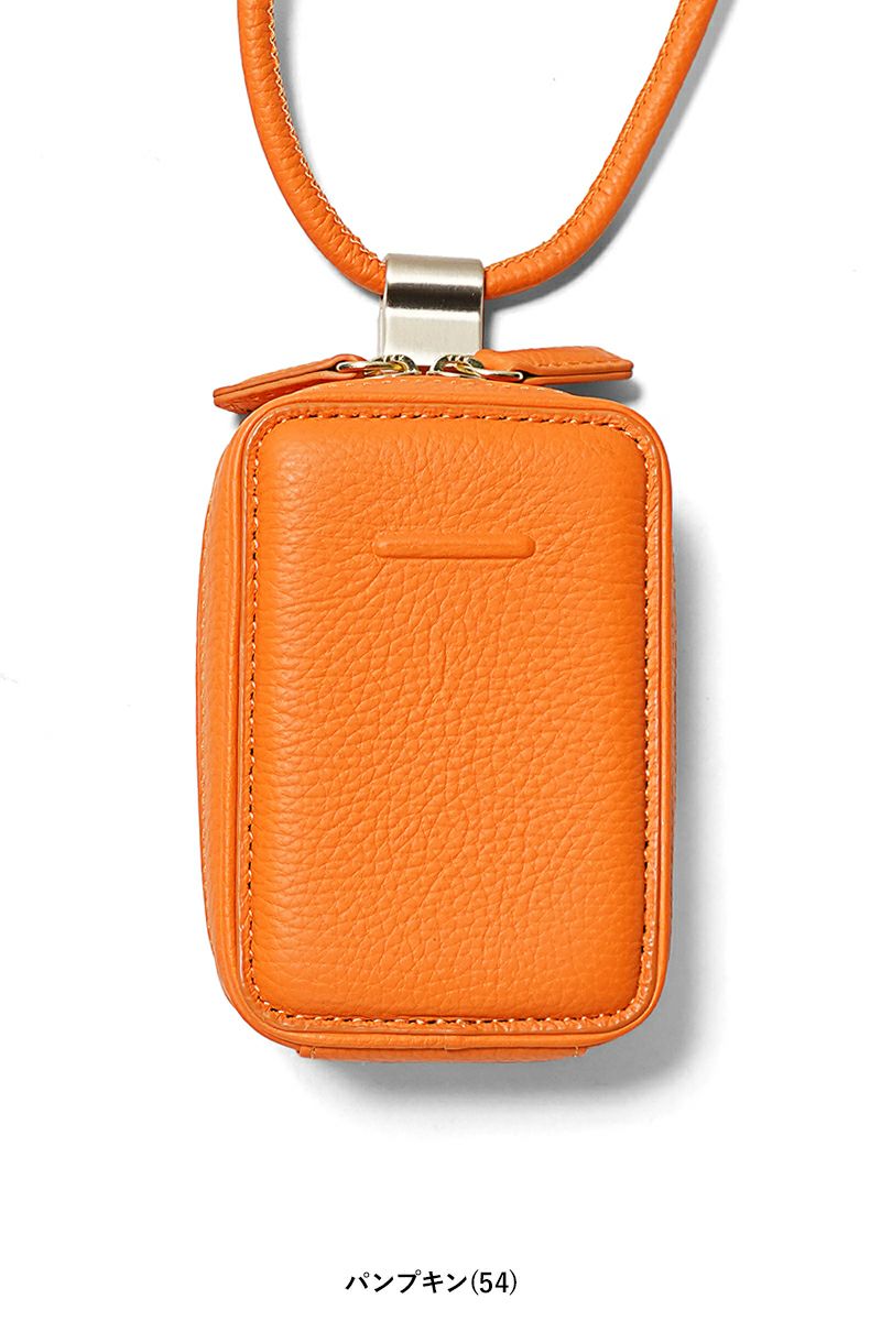 objcts.io(オブジェクツアイオー) iPhoneアクセサリー デタッチャブルストラップ付レザーマイクロバッグ