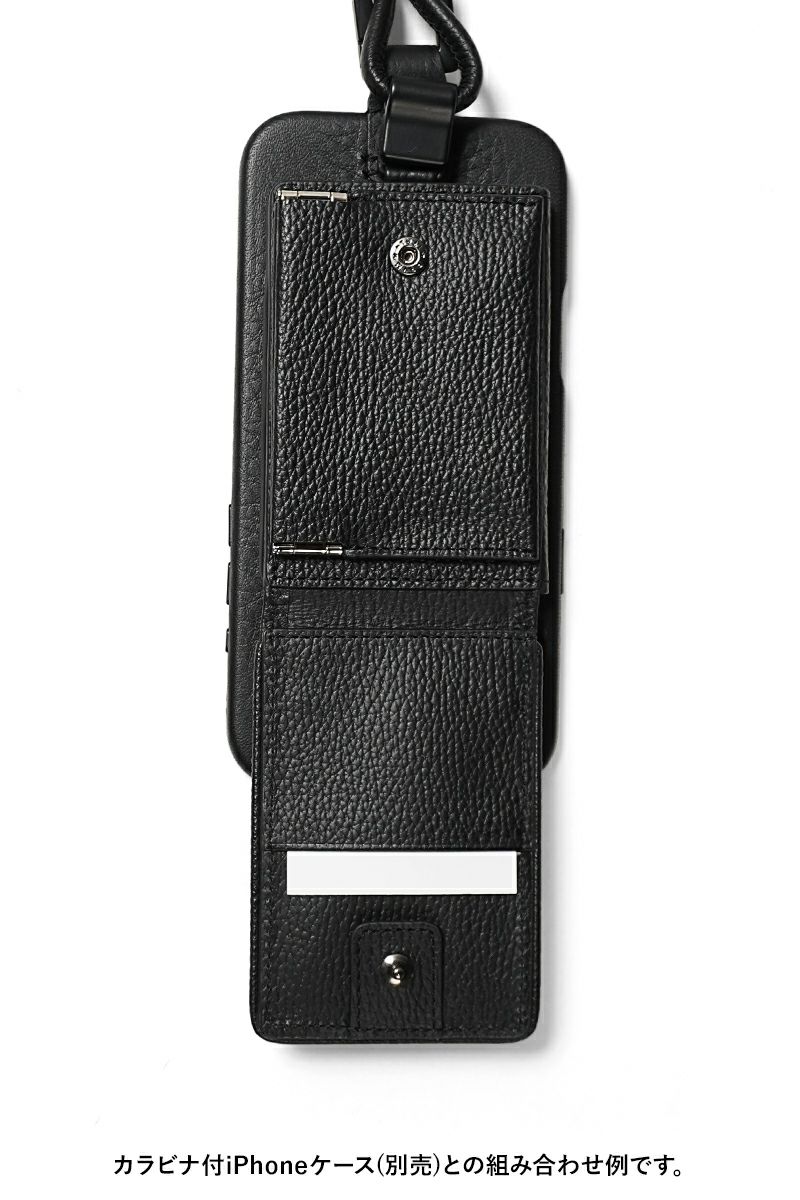 objcts.io(オブジェクツアイオー) iPhoneアクセサリー デタッチャブルストラップ付レザーウォレット