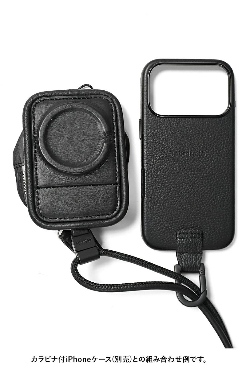 objcts.io(オブジェクツアイオー) iPhoneアクセサリー デタッチャブルストラップ付レザーパース