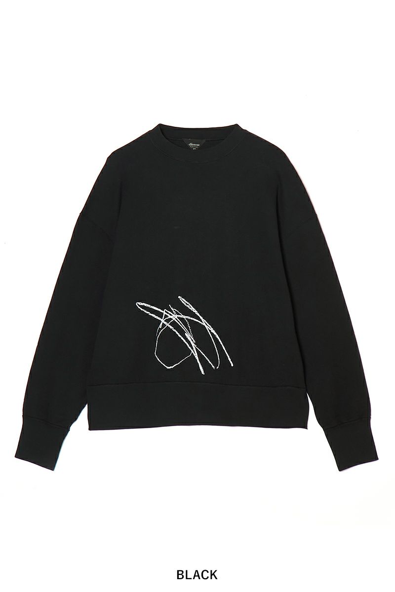 dilemma(ダイレマ) SCRAWL CREWNECK スクリュークルーネックスウェット DLMS26013