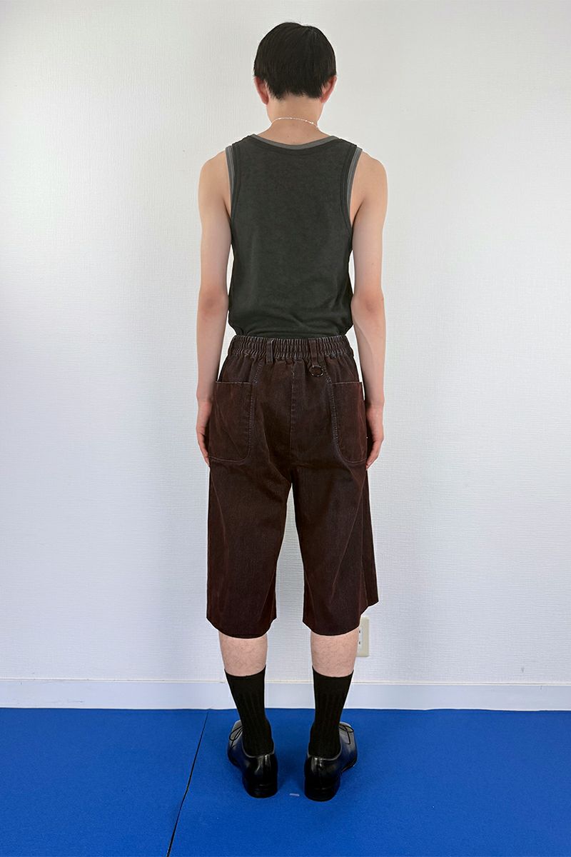 SYUMAN.(シュウマン) Coverd denim short trousers カバードデニムショートトラウザー 26SS-SY014