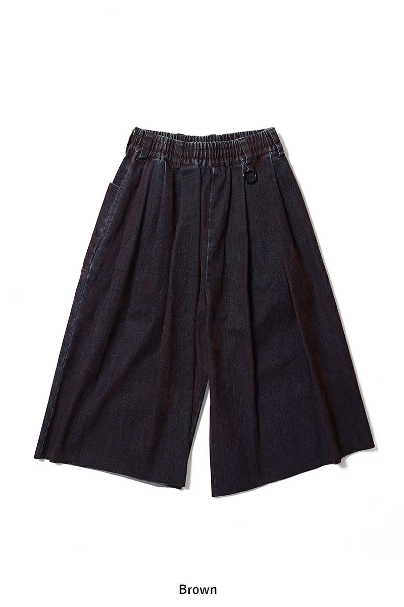 SYUMAN.(シュウマン) Coverd denim short trousers カバードデニムショートトラウザー 26SS-SY014
