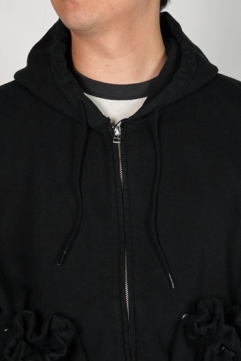 refomed(リフォメッド）"KINCHAKU" ZIPUP HOODIE 巾着ジップアップフーディー RECU-067