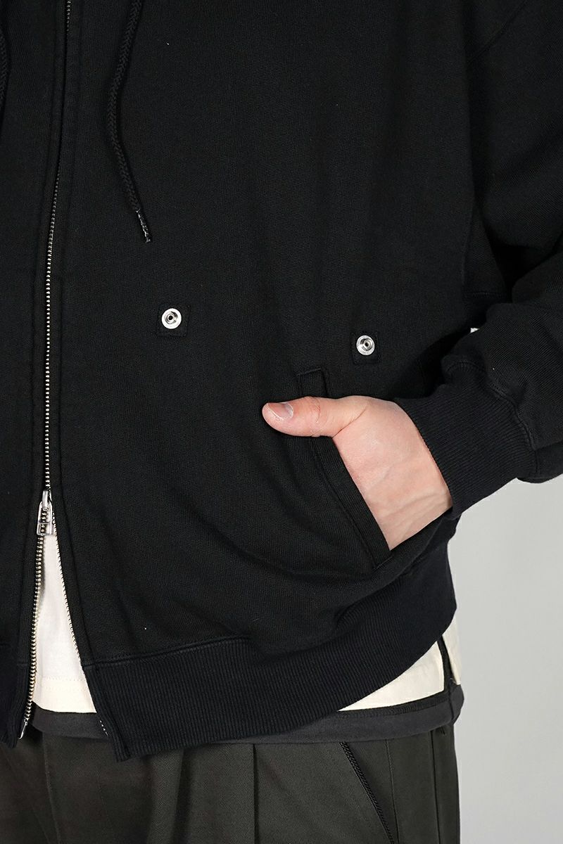 refomed(リフォメッド）"KINCHAKU" ZIPUP HOODIE 巾着ジップアップフーディー RECU-067