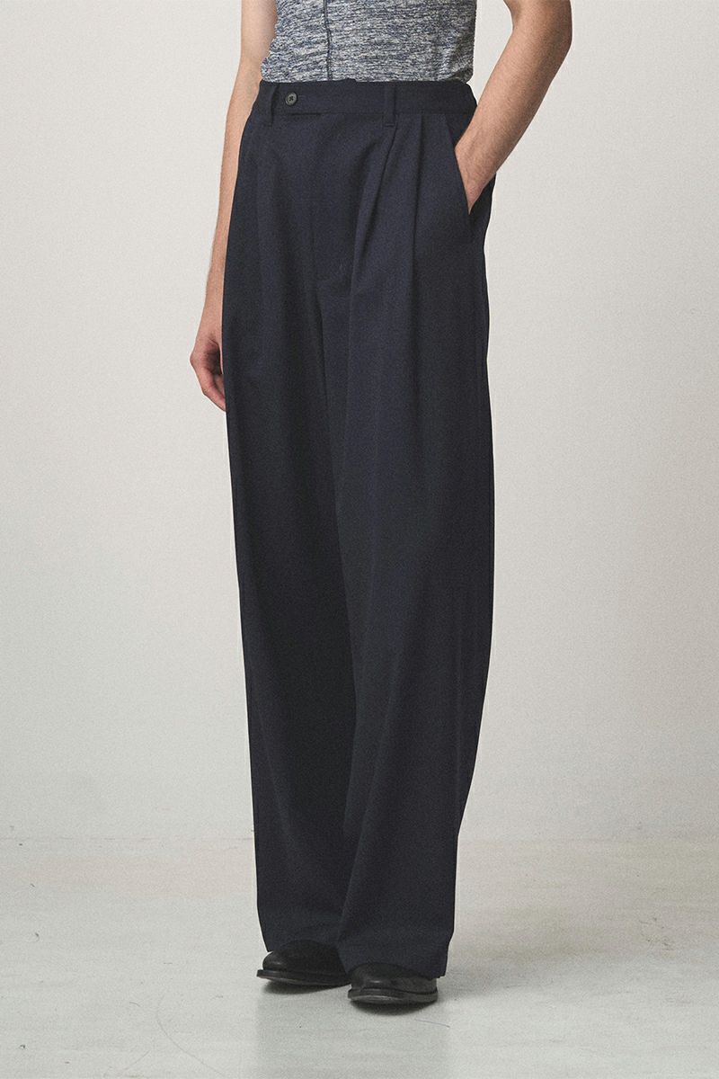 JUHA(ユハ) 2TUCK WIDE EASY PANTS ツータックワイドイージーパンツ 10230801-3