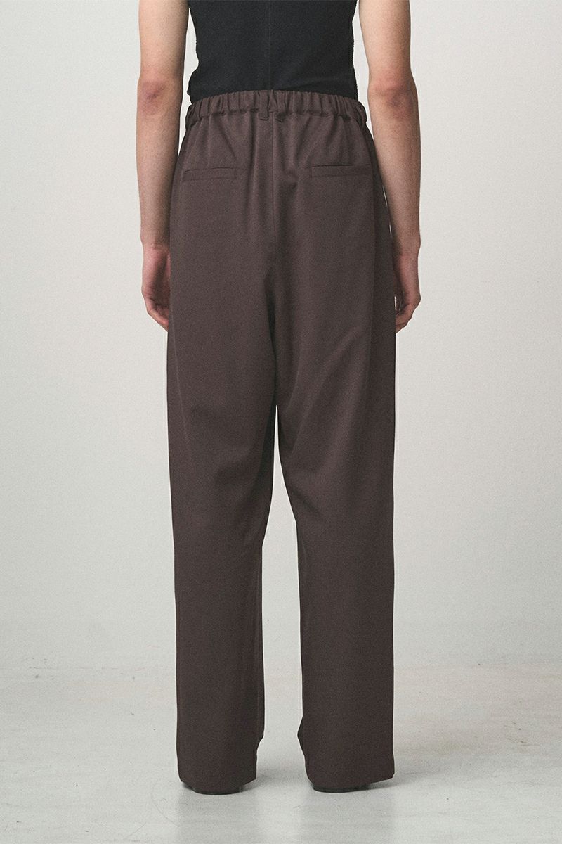 パンツ JUHA 24AW 2TUCK WIDE EASY PANTS BROWN JUHA(ユハ) | 〈予約受付中〉【1月下旬】JUHA(ユハ) 2TUCK WIDE EASY