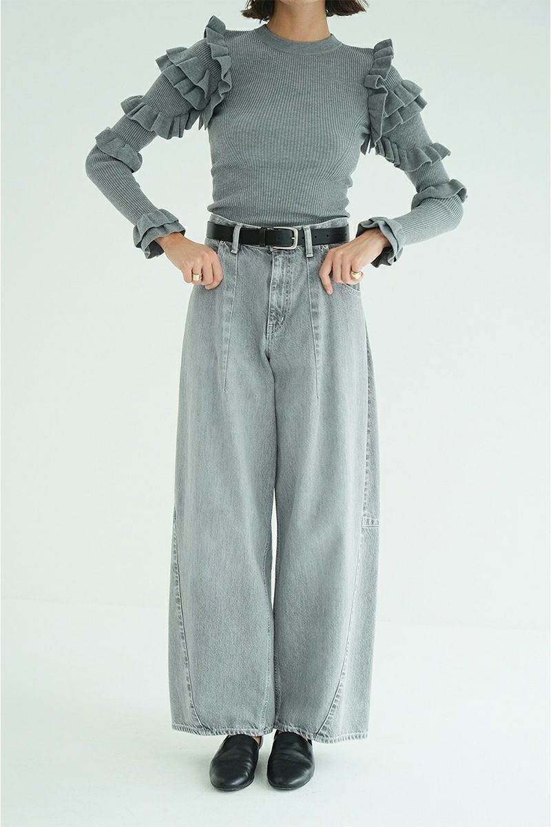 CLANE(クラネ) COCOON BULKY DENIM PANTS コクーンバルキーデニムパンツ 10111-7043