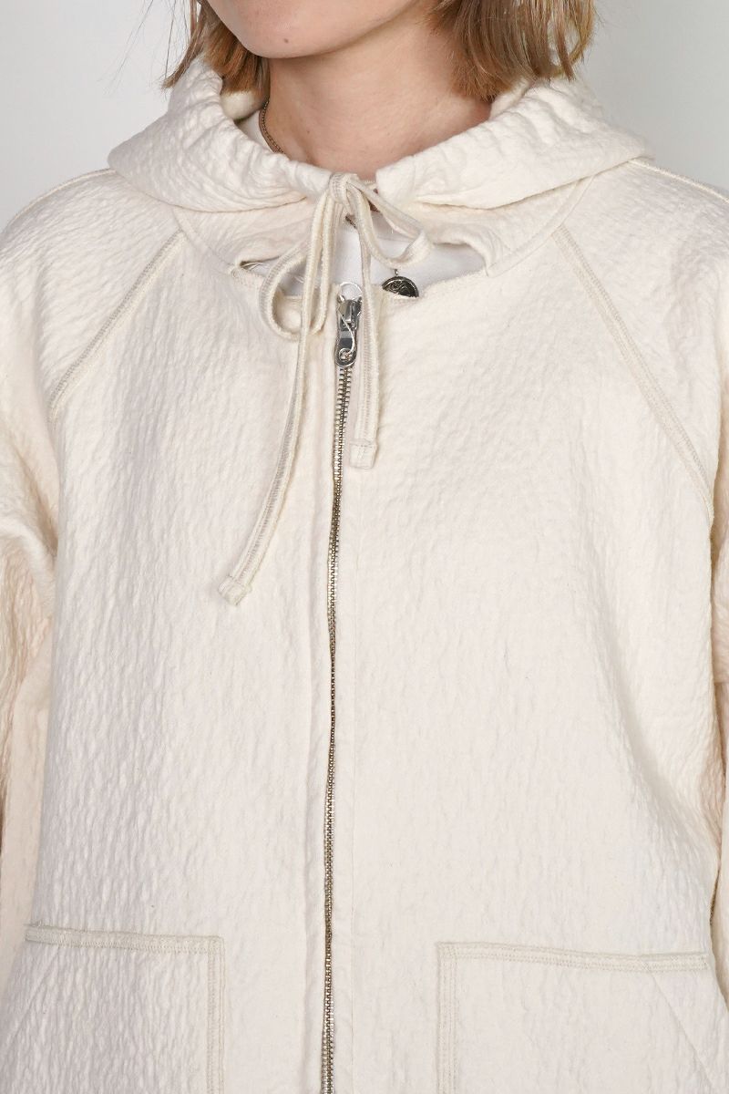 kengo(ケンゴ) cotton wool bokomoko zip-up hooded jacket コットンウールボコモコジップアップフーデッドジャケット K25FW-JK3