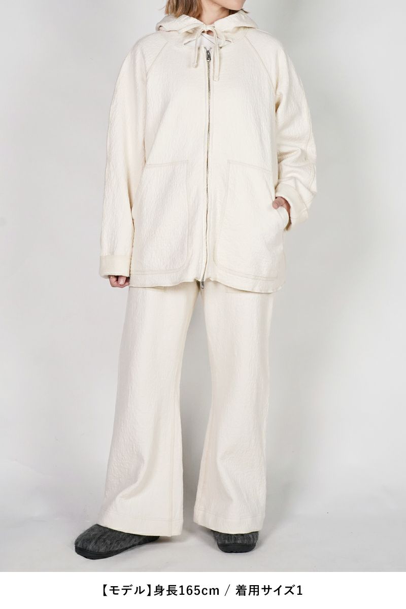 kengo(ケンゴ) cotton wool bokomoko zip-up hooded jacket コットンウールボコモコジップアップフーデッドジャケット K25FW-JK3