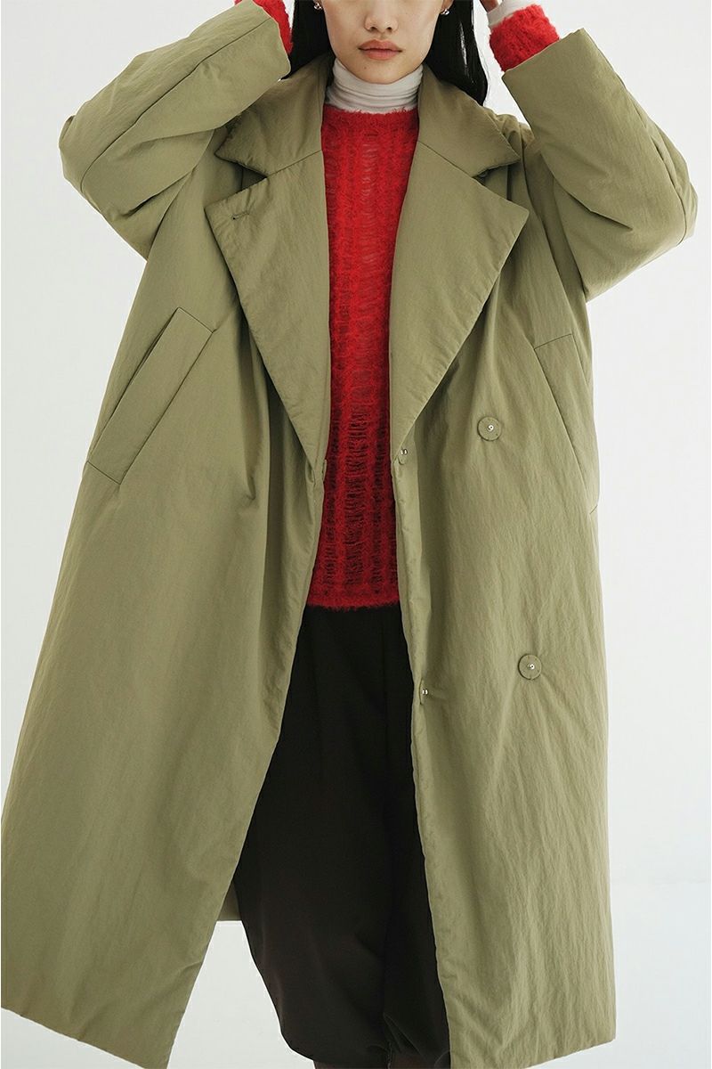 CLANE(クラネ) COLOR DOWN CHESTER COAT ダブルウールロングコート 19101-0172