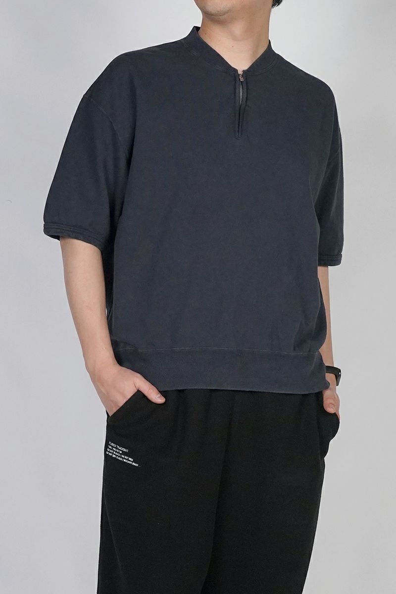 visvim(ビズヴィム) MONDO HENLEY ZIP SS DMGD モンドヘンリージップ半袖シャツ ダメージド 0126105010022
