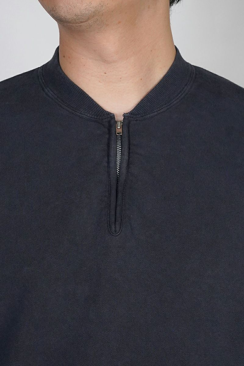 visvim(ビズヴィム) MONDO HENLEY ZIP SS DMGD モンドヘンリージップ半袖シャツ ダメージド 0126105010022