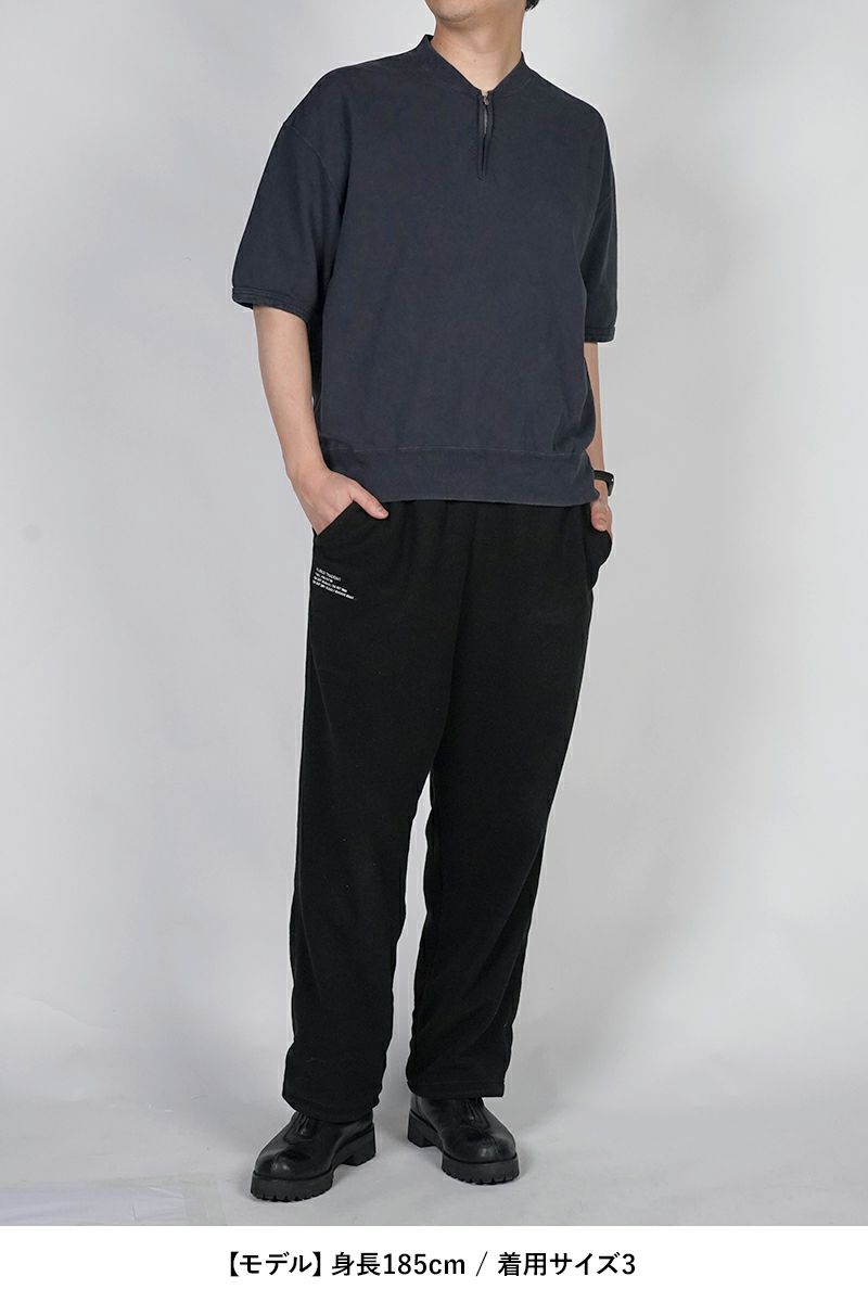 visvim(ビズヴィム) MONDO HENLEY ZIP SS DMGD モンドヘンリージップ半袖シャツ ダメージド 0126105010022