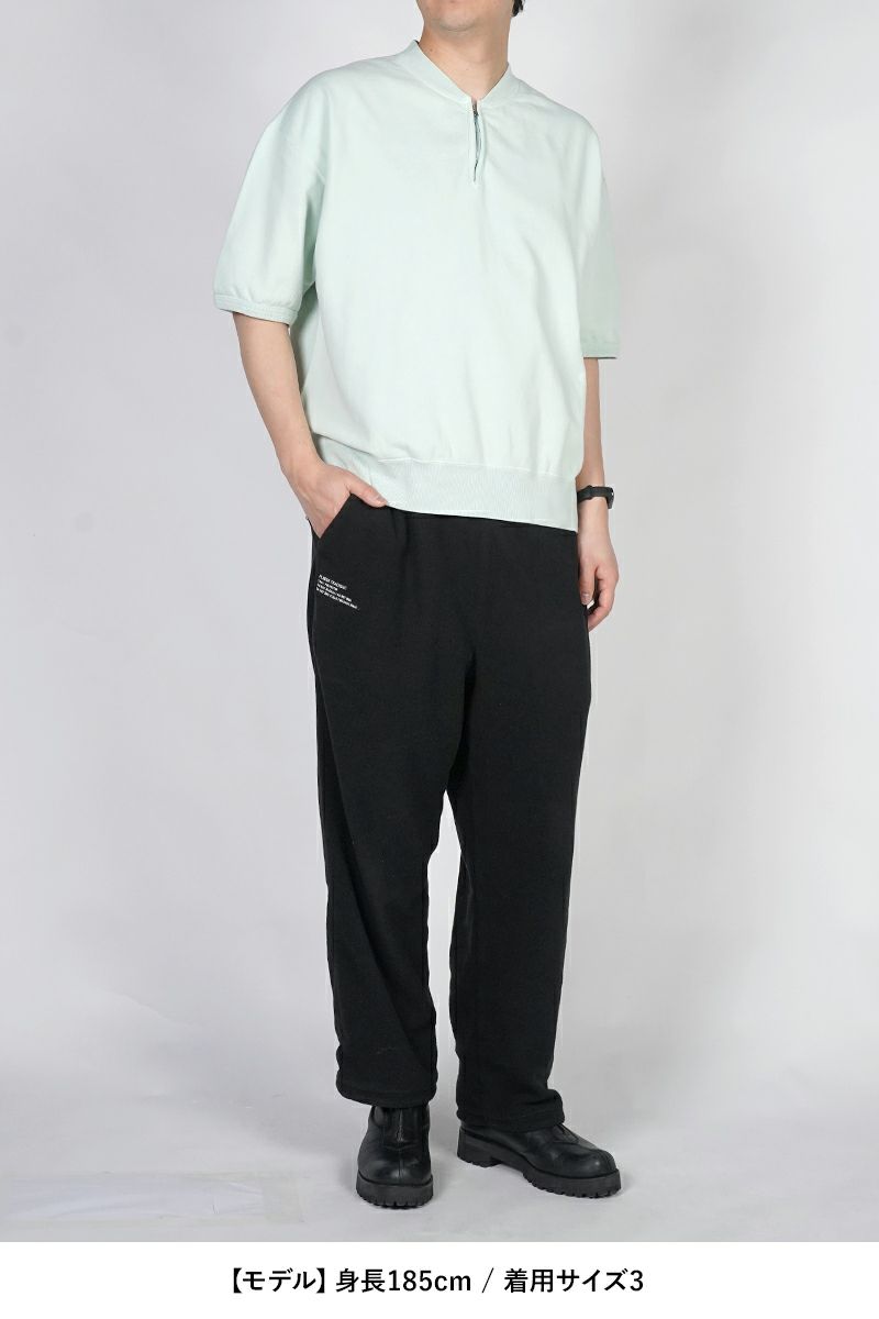 visvim(ビズヴィム) MONDO HENLEY ZIP SS DMGD モンドヘンリージップ半袖シャツ ダメージド 0126105010022