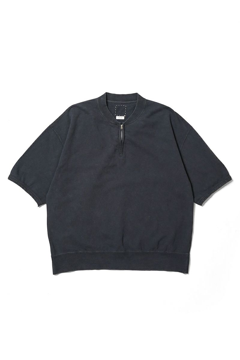 visvim(ビズヴィム) MONDO HENLEY ZIP SS DMGD モンドヘンリージップ半袖シャツ ダメージド 0126105010022