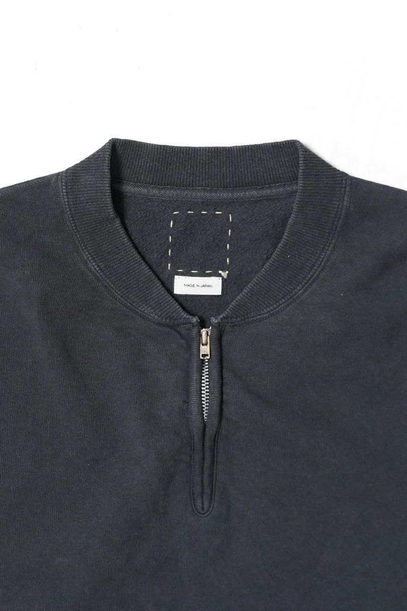 visvim(ビズヴィム) MONDO HENLEY ZIP SS DMGD モンドヘンリージップ半袖シャツ ダメージド 0126105010022