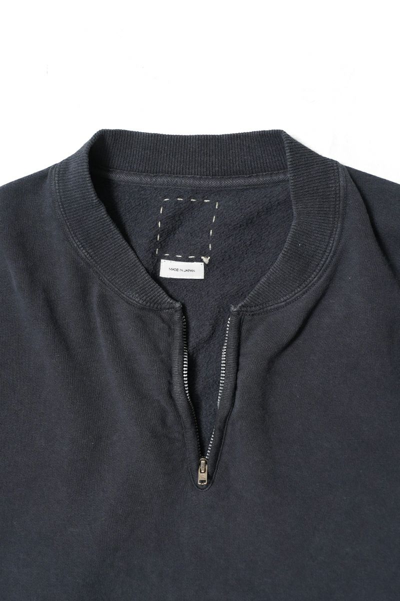 visvim(ビズヴィム) MONDO HENLEY ZIP SS DMGD モンドヘンリージップ半袖シャツ ダメージド 0126105010022