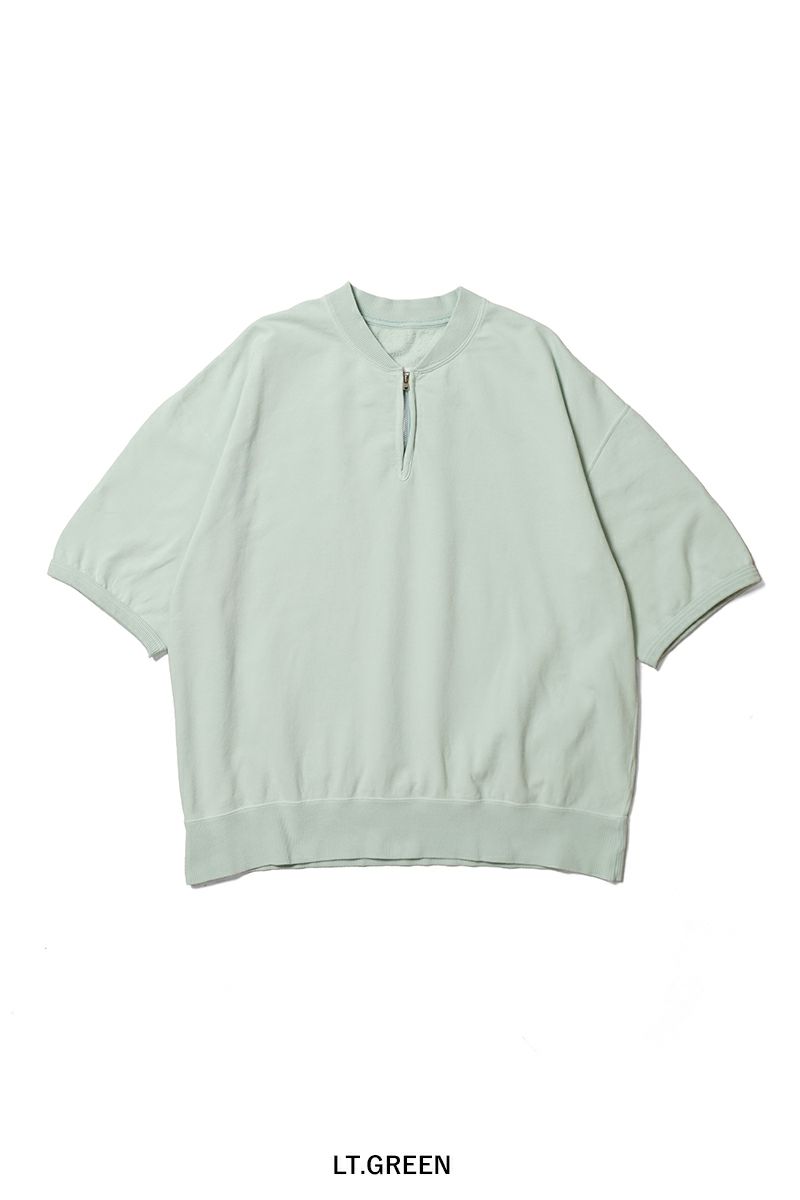 visvim(ビズヴィム) MONDO HENLEY ZIP SS DMGD モンドヘンリージップ半袖シャツ ダメージド 0126105010022