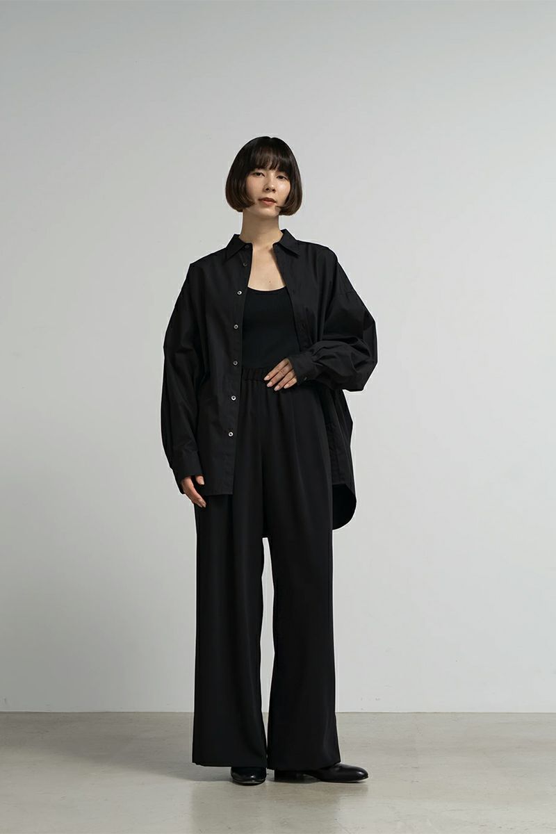 Graphpaper(グラフペーパー) Satin Easy Wide Pants サテンイージーワイドパンツ GL261-40075B