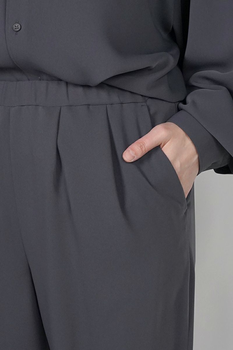 Graphpaper(グラフペーパー) Satin Easy Wide Pants サテンイージーワイドパンツ GL261-40075B