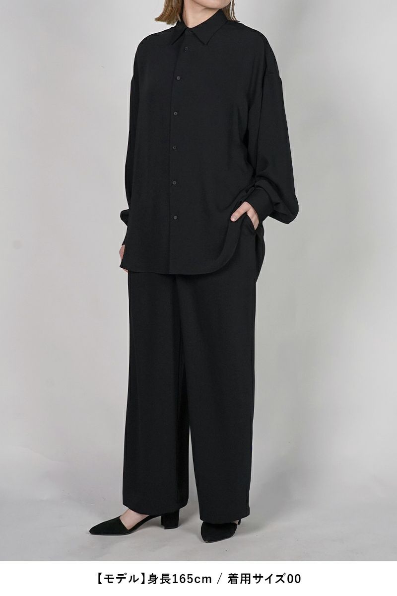 Graphpaper(グラフペーパー) Satin Easy Wide Pants サテンイージーワイドパンツ GL261-40075B