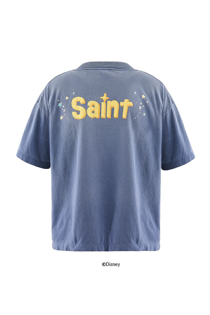 SAINT Mxxxxxx(セントマイケル) SM-MK8-0000-C79 / DSN_SS T-SHIRT TINKER BELL / NAVY ディズニーティンカーベル Tシャツ