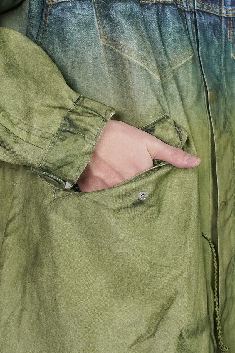  TOLQ(トルク) Gradation Printed Denim Jacket×Mod Coat グラデーションプリントデニムジャケットモッズコード 26-1101