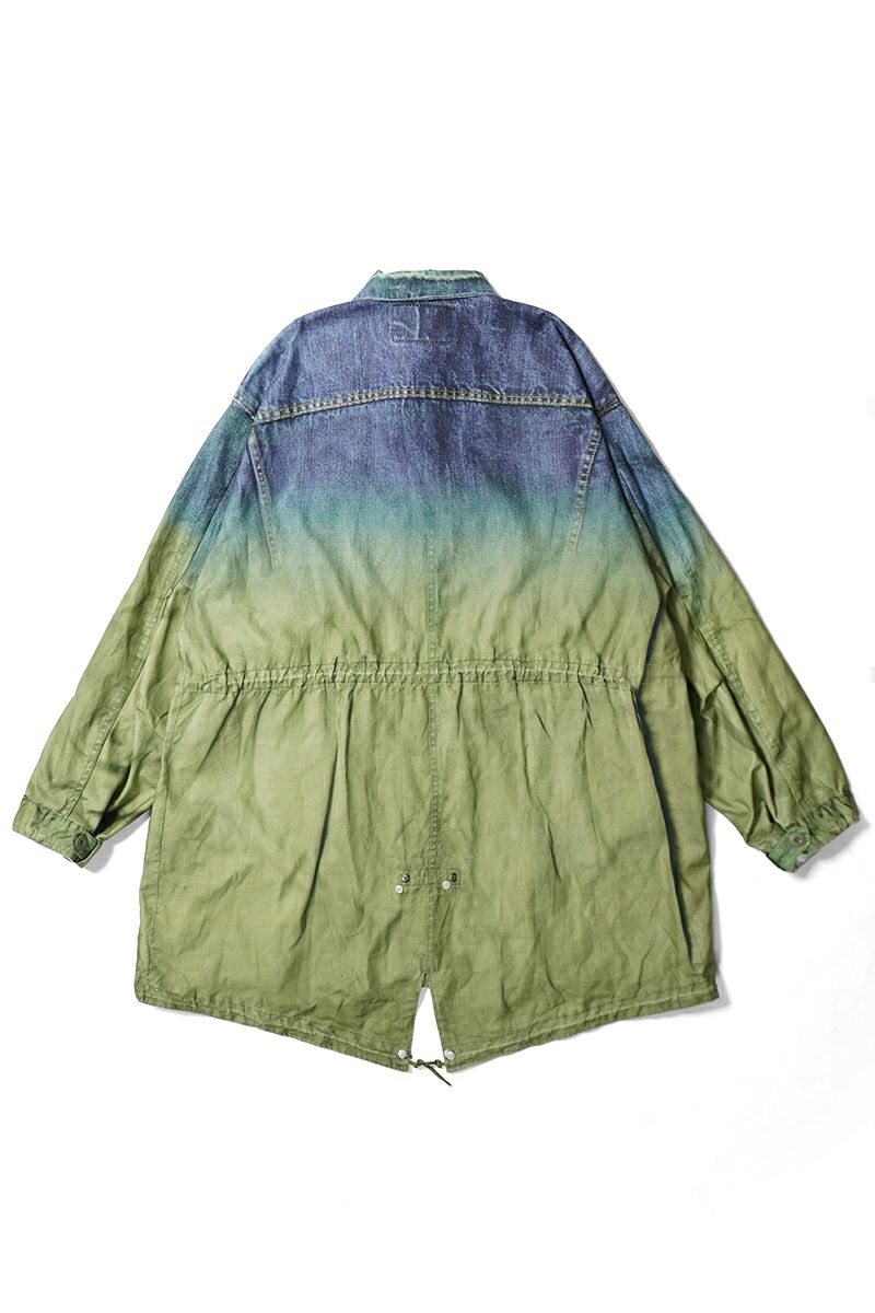  TOLQ(トルク) Gradation Printed Denim Jacket×Mod Coat グラデーションプリントデニムジャケットモッズコード 26-1101