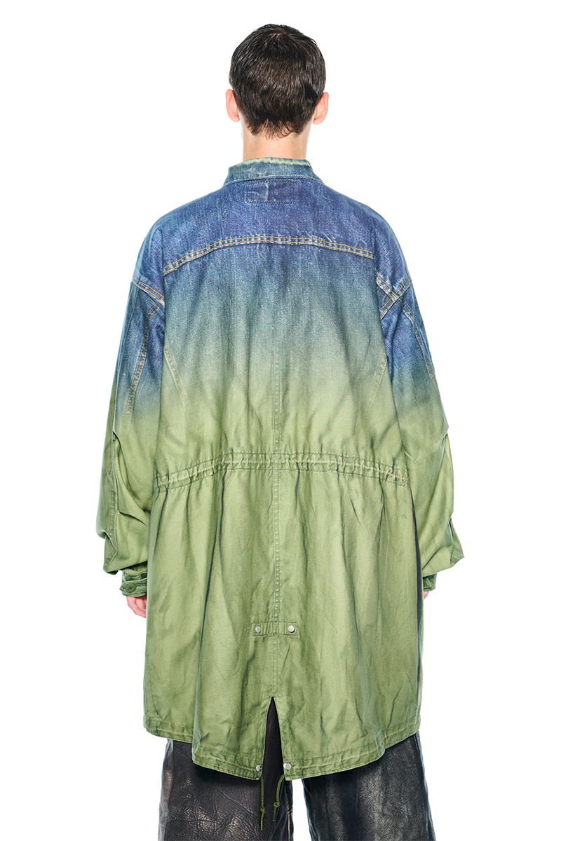 TOLQ(トルク) Gradation Printed Denim Jacket×Mod Coat グラデーションプリントデニムジャケットモッズコード 26-1101