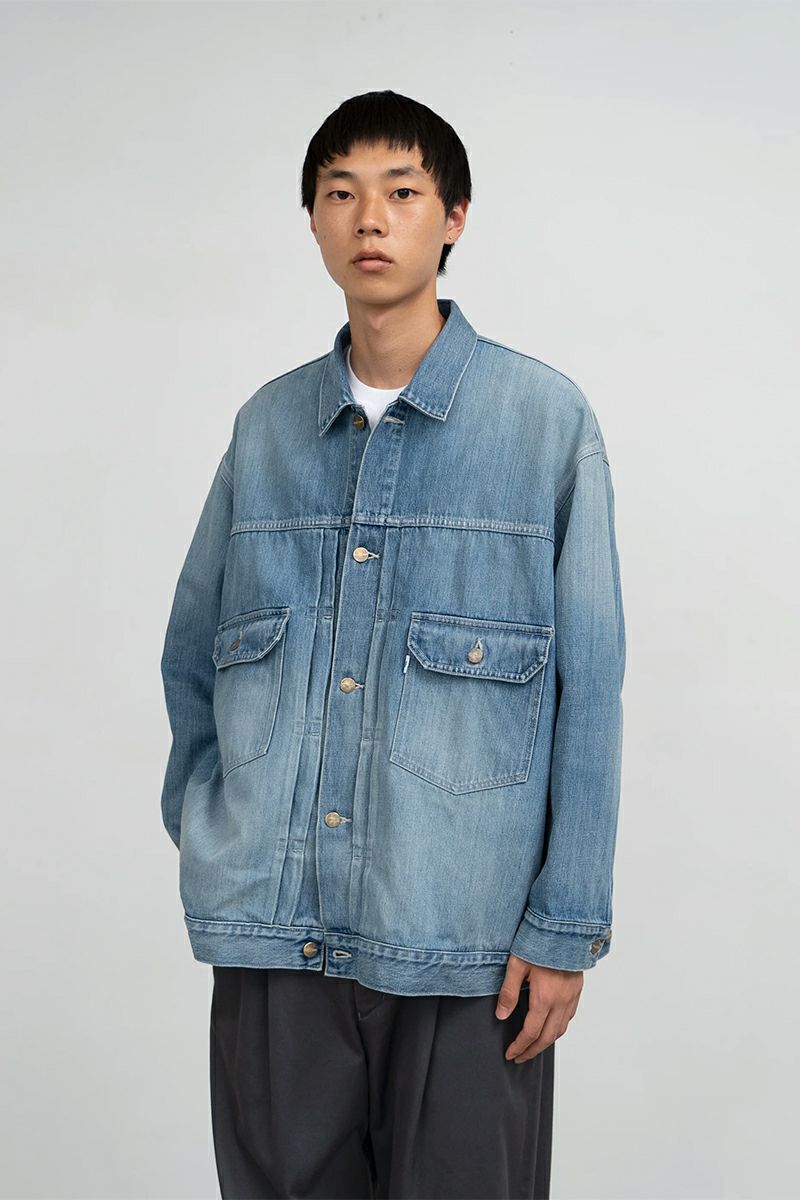Graphpaper(グラフペーパー) Selvage Denim Jacket -LIGHT FADE- セルヴィッチデニムジャケット ライトフェイド GU261-20054LB