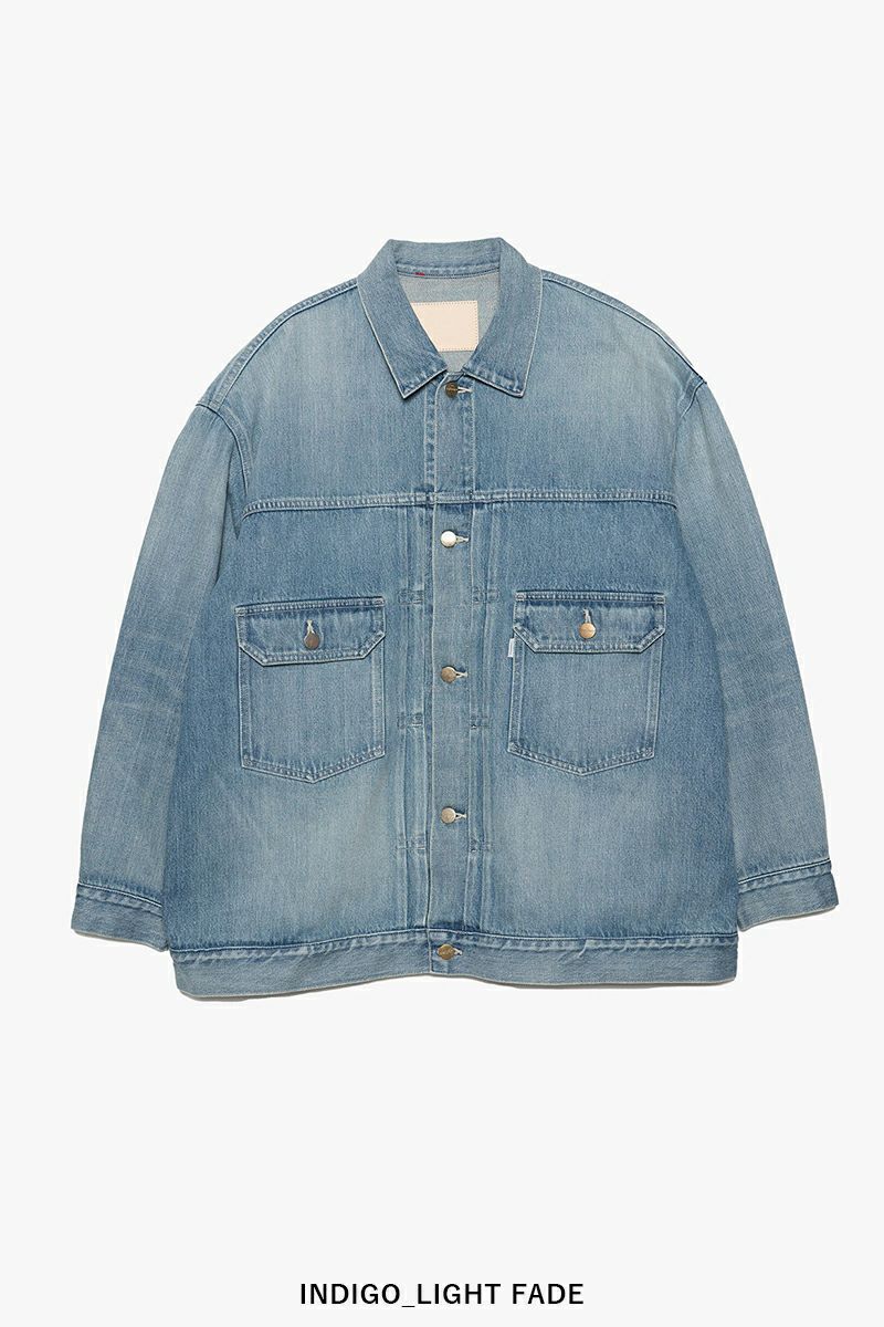 Graphpaper(グラフペーパー) Selvage Denim Jacket -LIGHT FADE- セルヴィッチデニムジャケット ライトフェイド GU261-20054LB