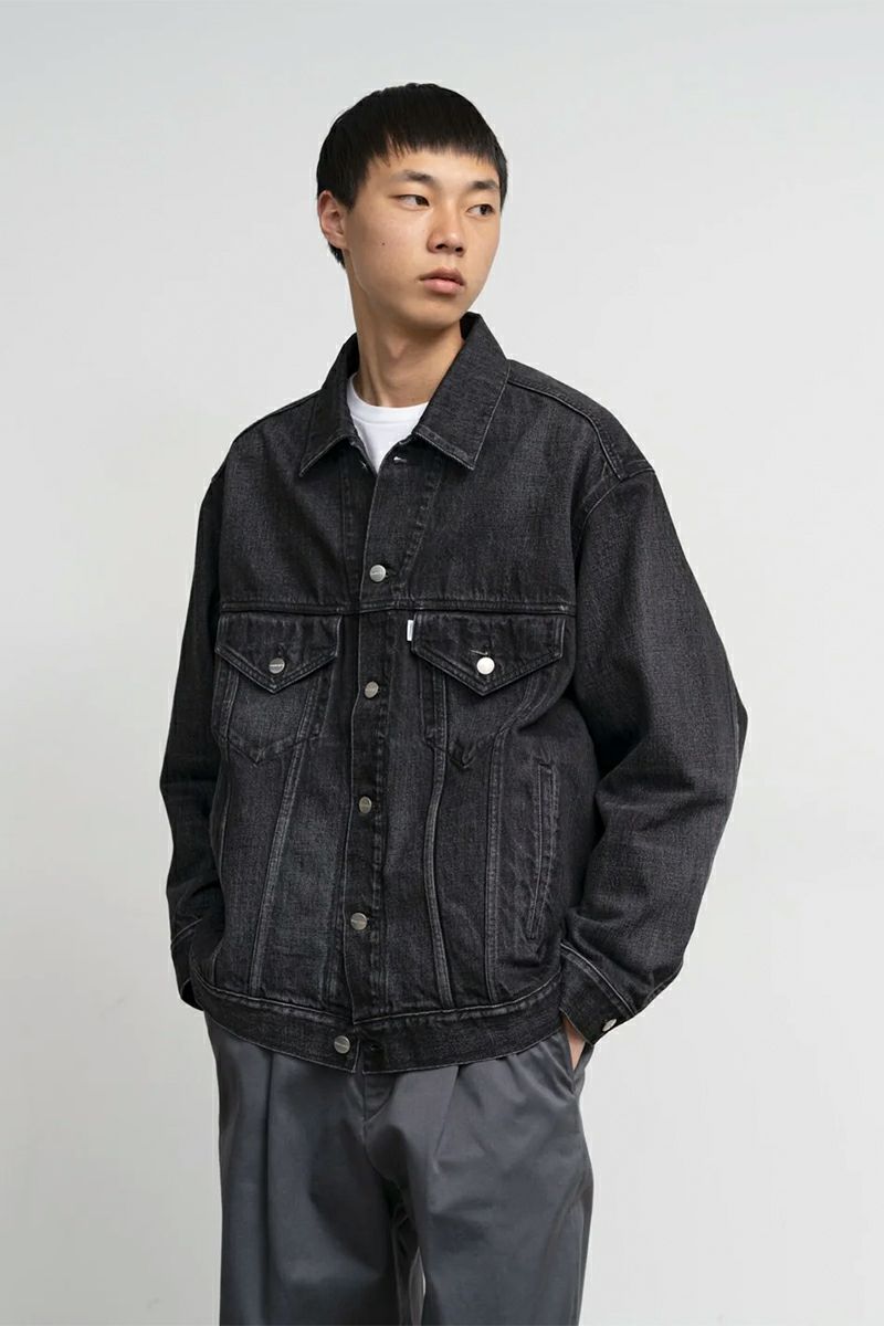 Graphpaper(グラフペーパー) Selvage Denim Trucker Jacket -DARK FADE- セルヴィッチデニムトラッカージャケット ダークフェイド GU261-20055DB