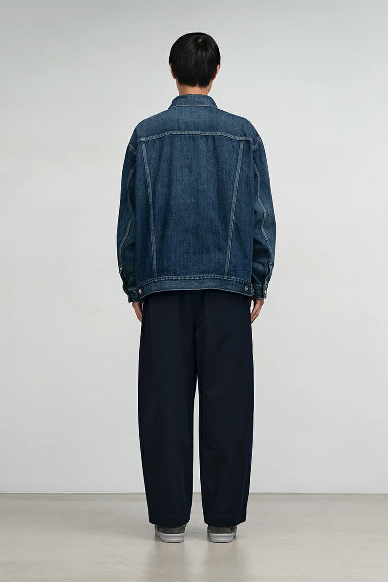 Graphpaper(グラフペーパー) Selvage Denim Trucker Jacket -DARK FADE- セルヴィッチデニムトラッカージャケット ダークフェイド GU261-20055DB