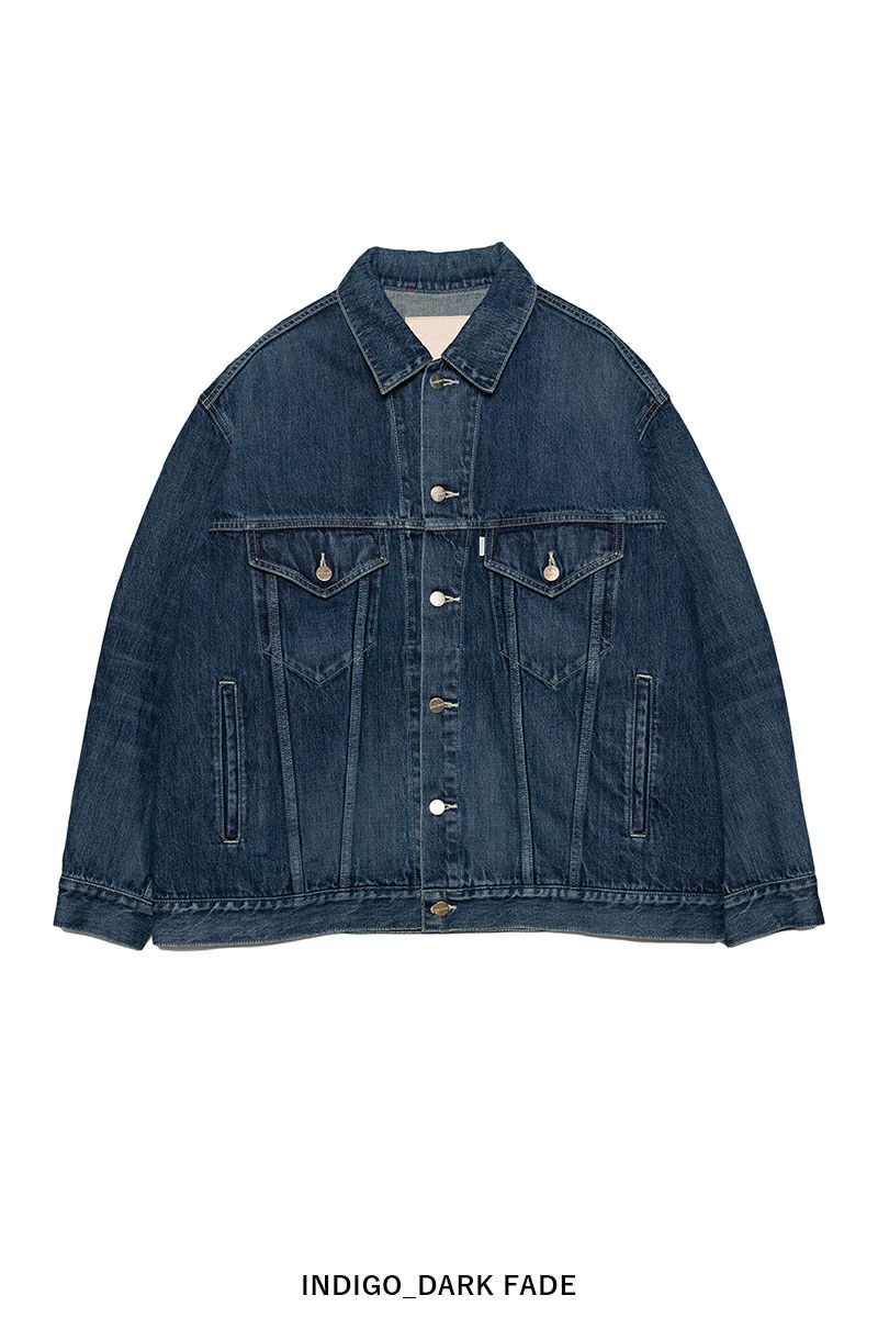 Graphpaper(グラフペーパー) Selvage Denim Trucker Jacket -DARK FADE- セルヴィッチデニムトラッカージャケット ダークフェイド GU261-20055DB