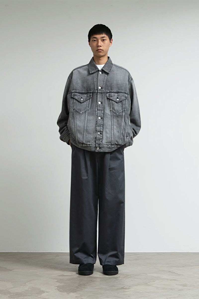 Graphpaper(グラフペーパー) Selvage Denim Trucker Jacket -LIGHT FADE- セルヴィッチデニムトラッカージャケット ライトフェイド GU261-20055LB