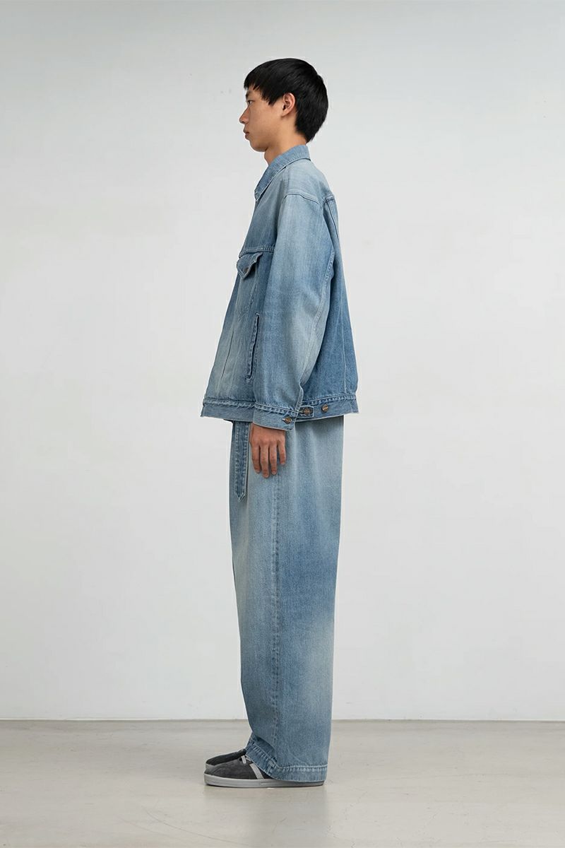 Graphpaper(グラフペーパー) Selvage Denim Trucker Jacket -LIGHT FADE- セルヴィッチデニムトラッカージャケット ライトフェイド GU261-20055LB