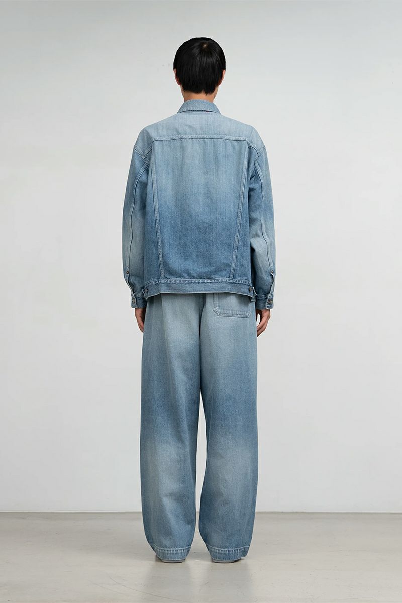 Graphpaper(グラフペーパー) Selvage Denim Trucker Jacket -LIGHT FADE- セルヴィッチデニムトラッカージャケット ライトフェイド GU261-20055LB
