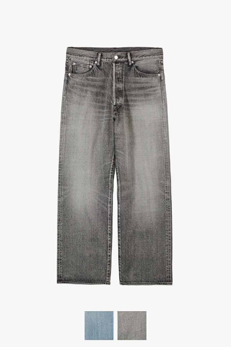 Graphpaper(グラフペーパー) Selvage Denim Five Pocket Wide Straight Pants -LIGHT FADE- セルヴィッチデニム ファイブポケットワイドストレートパンツ ライトフェイド GU261-40059LB