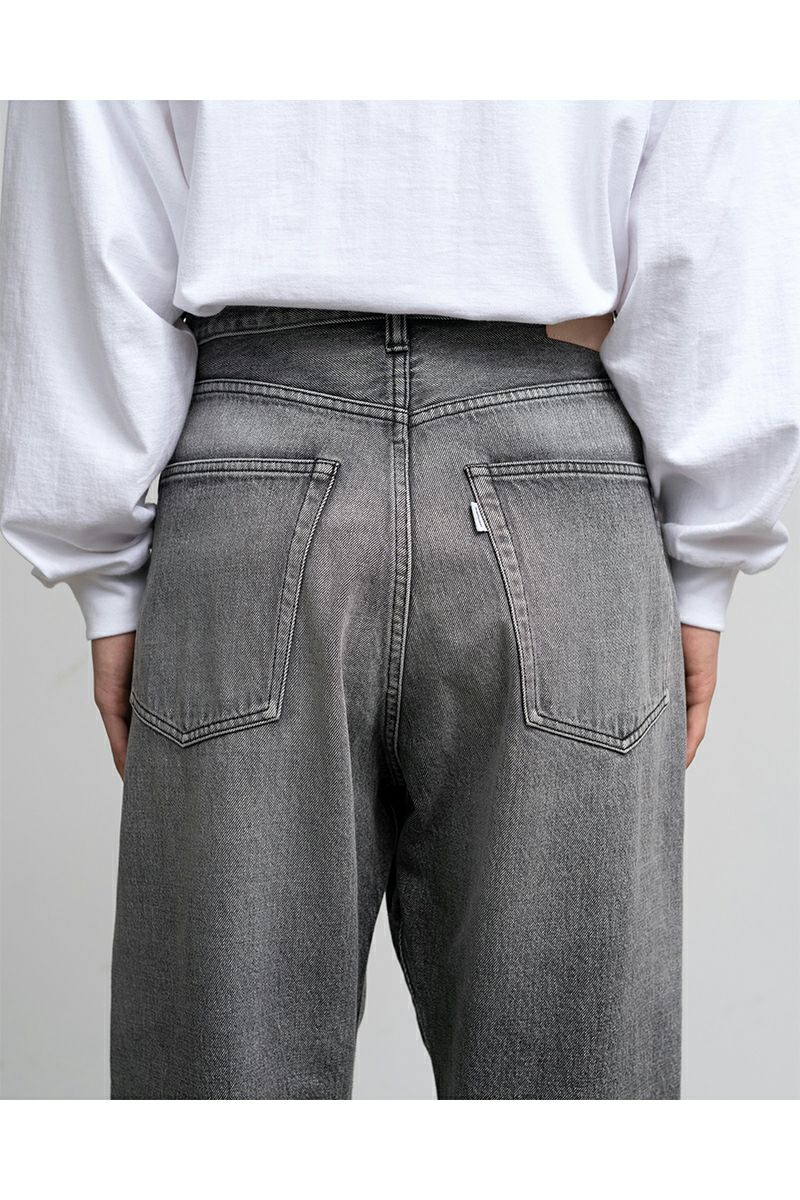 Graphpaper(グラフペーパー) Selvage Denim Five Pocket Wide Straight Pants -LIGHT FADE- セルヴィッチデニム ファイブポケットワイドストレートパンツ ライトフェイド GU261-40059LB