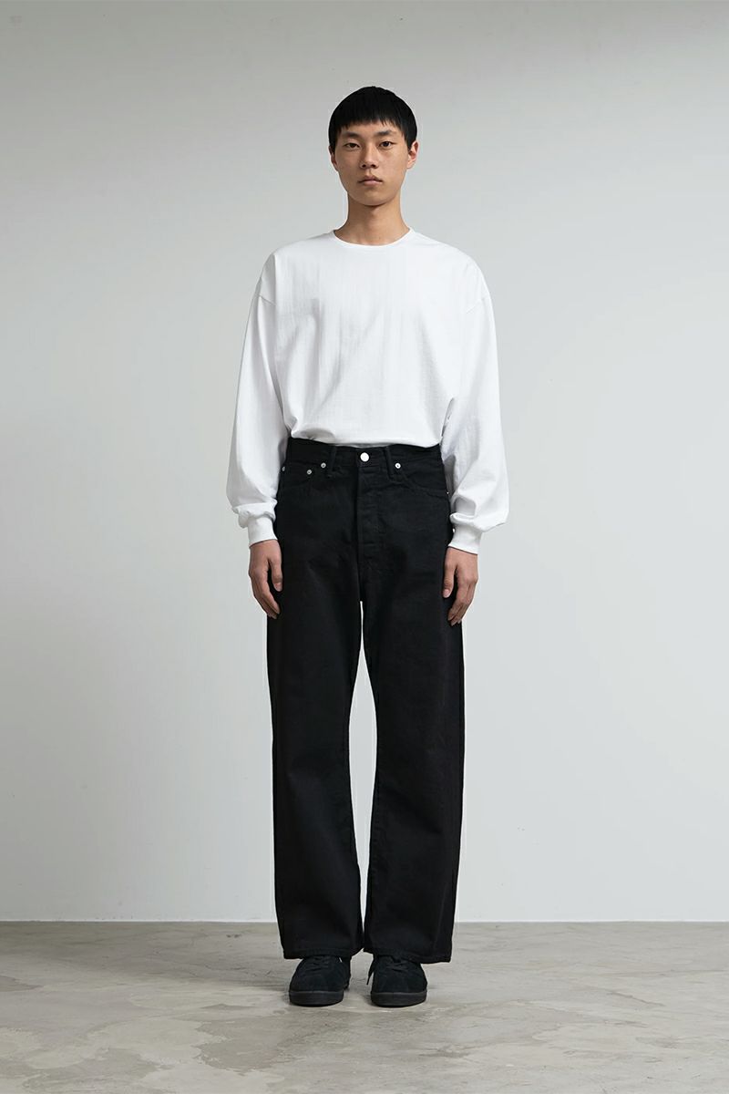 Graphpaper(グラフペーパー) Selvage Denim Five Pocket Wide Straight Pants セルヴィッチデニム ファイブポケットワイドストレートパンツ GU261-40059RB