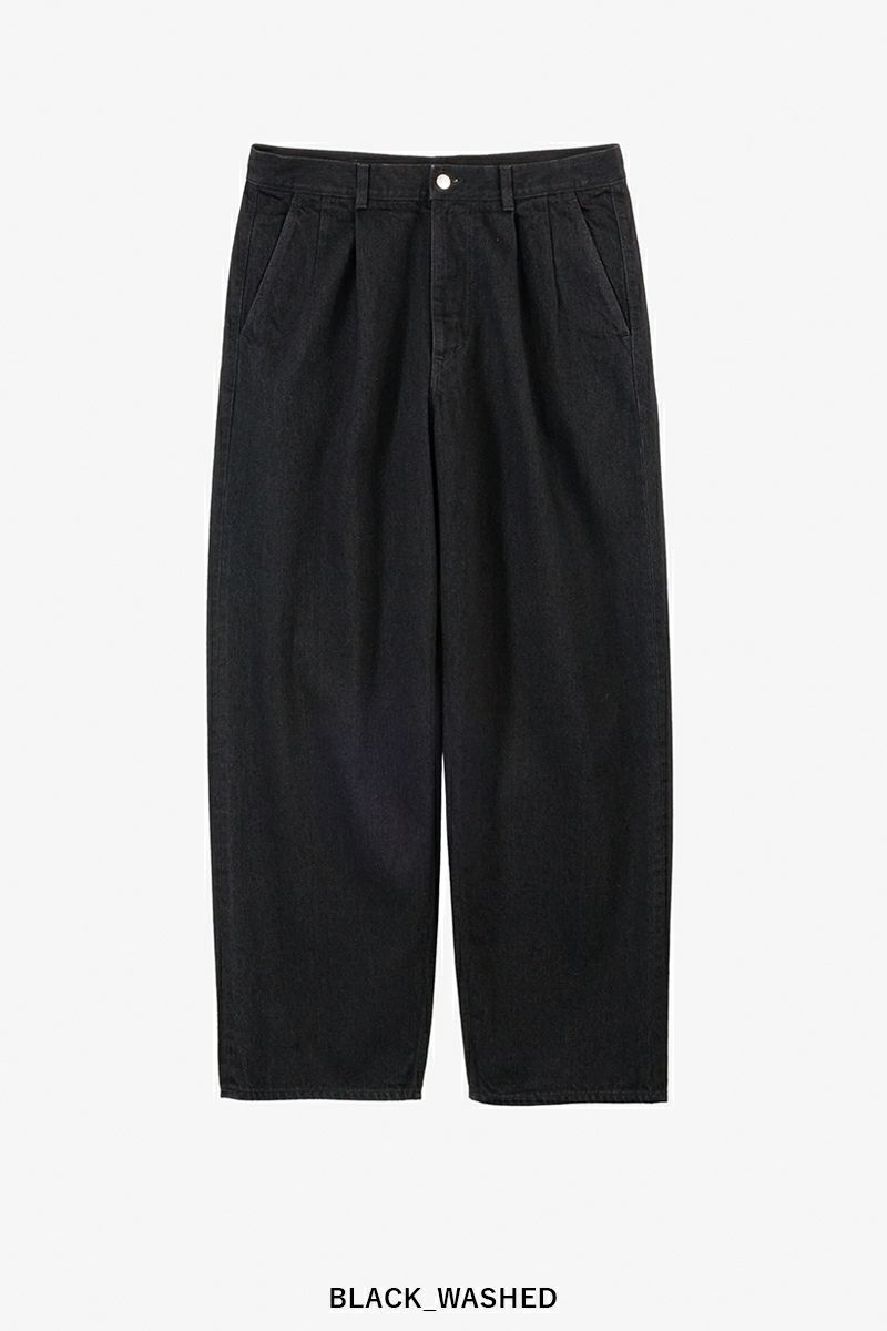 Graphpaper(グラフペーパー) Selvage Denim Two Tuck Pants セルビッチデニム ツータックパンツ GU261-40061RB