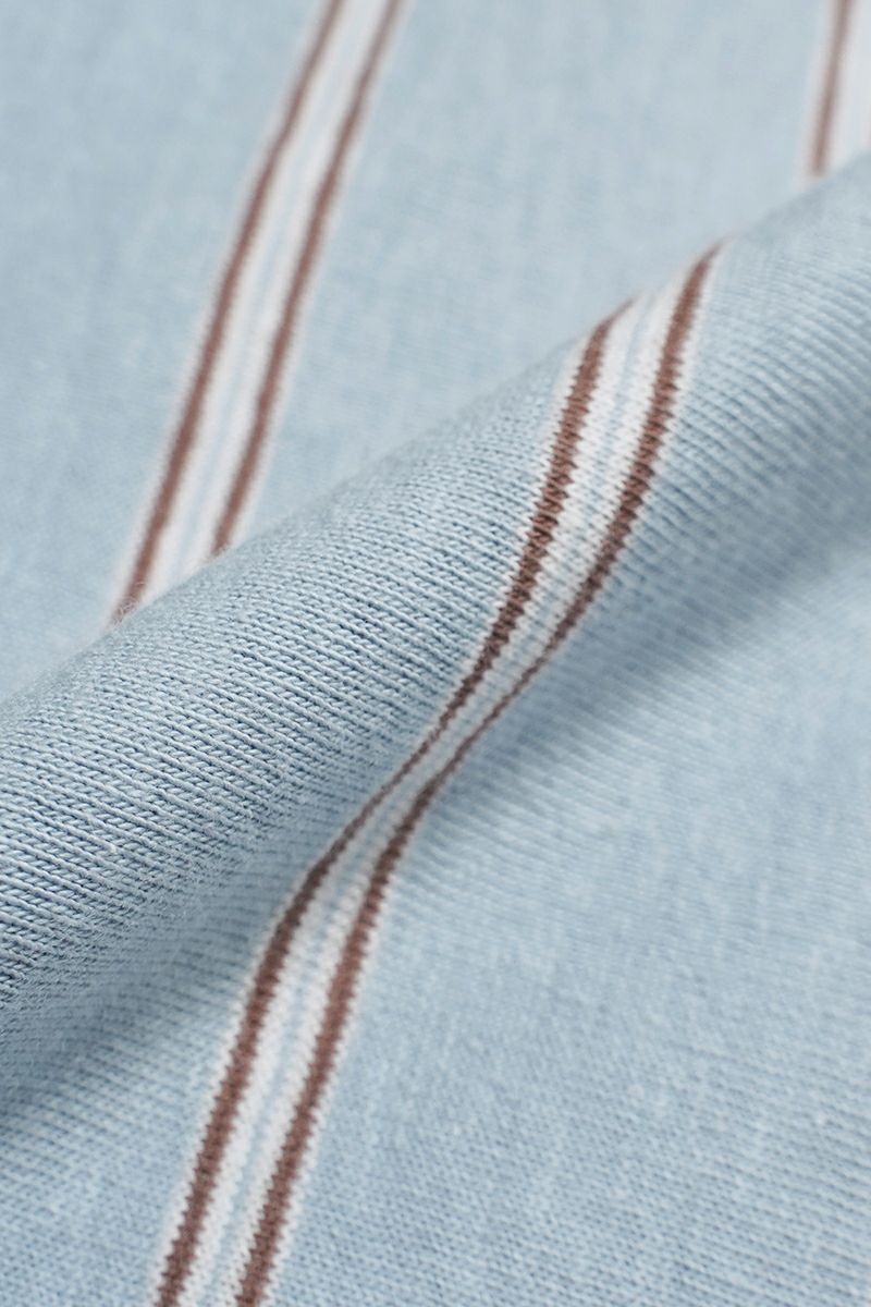 DAIRIKU(ダイリク) "Benjamin" Button Border Skipper Tee ベンジャミン ボタンボーダースキッパーTシャツ 26SS C1