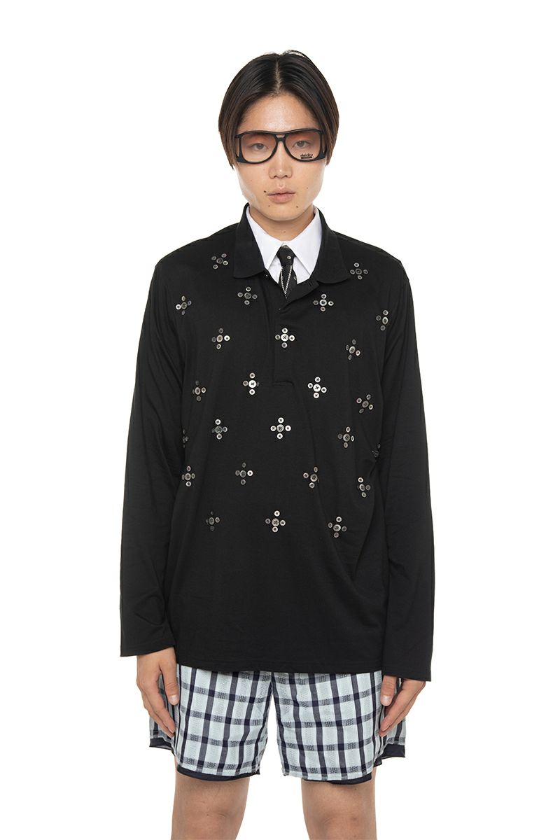DAIRIKU(ダイリク) "Benjamin" Button Skipper Tee ベンジャミン ボタンボーダースキッパーTシャツ 26SS C5