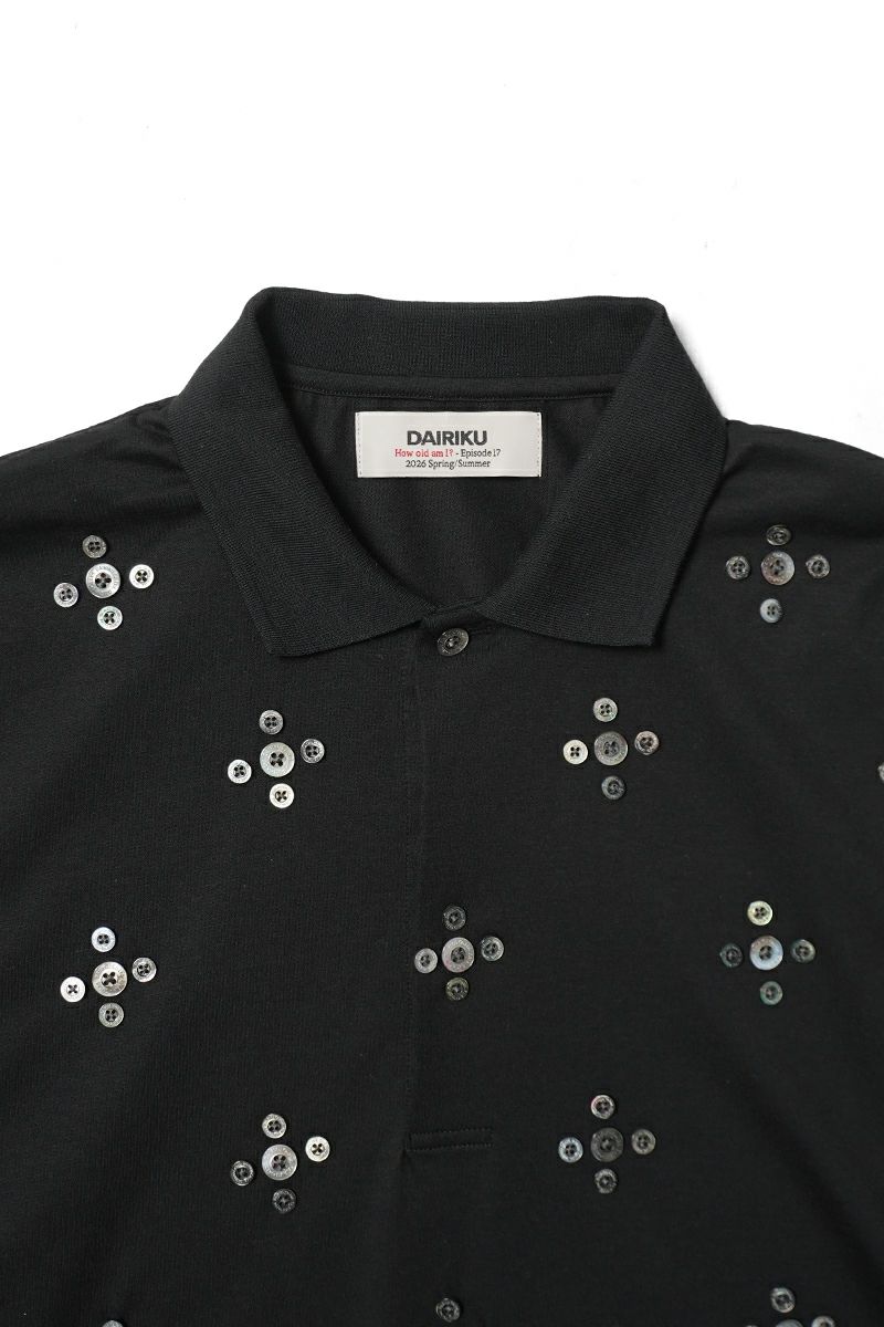 DAIRIKU(ダイリク) "Benjamin" Button Skipper Tee ベンジャミン ボタンボーダースキッパーTシャツ 26SS C5