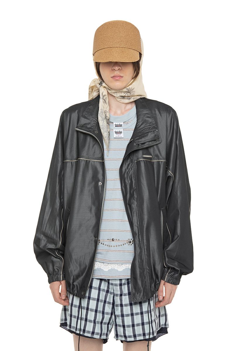 DAIRIKU(ダイリク) "Tom" Silk-PE Wind Breaker トム シルクポリエステルウインドブレーカー 26SS J3