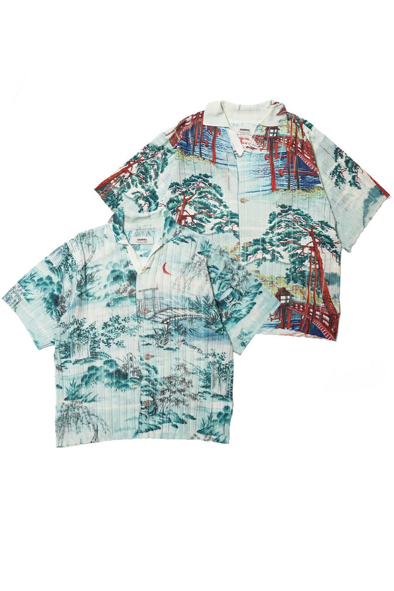DAIRIKU(ダイリク) "Japanese Pattern Aloha" Transfer Print Polo Knit ジャパニーズパターン トランスファープリントポロニット 26SS KNT1