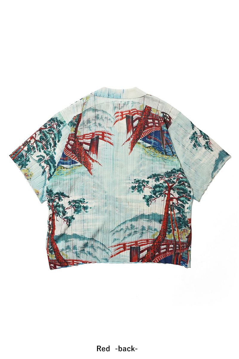 DAIRIKU(ダイリク) "Japanese Pattern Aloha" Transfer Print Polo Knit ジャパニーズパターン トランスファープリントポロニット 26SS KNT1