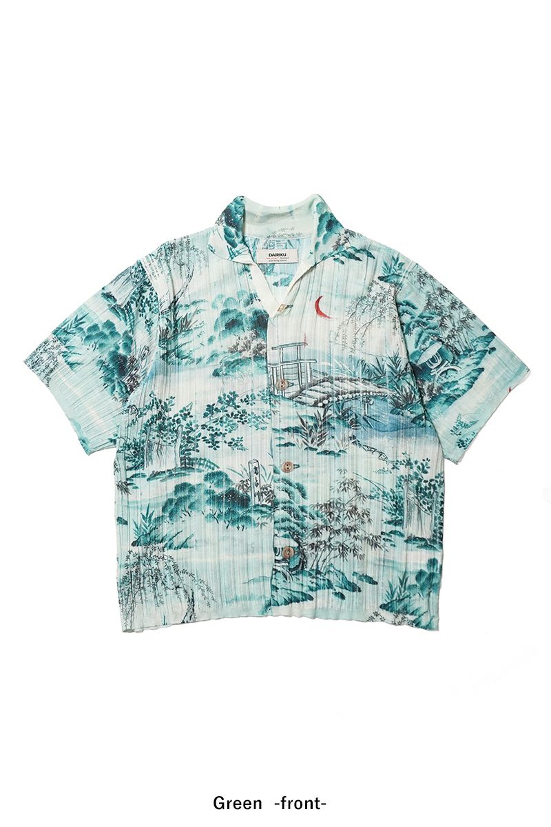 DAIRIKU(ダイリク) "Japanese Pattern Aloha" Transfer Print Polo Knit ジャパニーズパターン トランスファープリントポロニット 26SS KNT1
