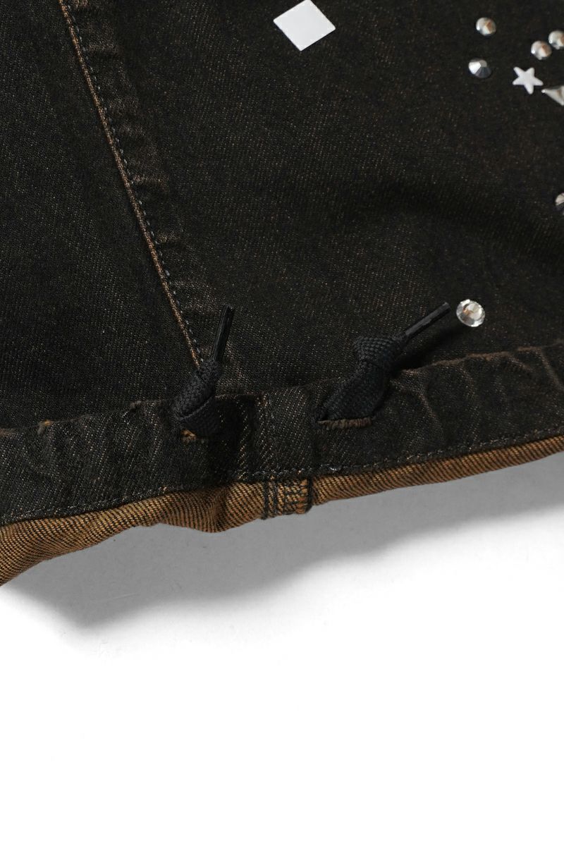 Maison MIHARA YASUHIRO(メゾン ミハラヤスヒロ) Embellished Sticker Denim Pants エンブリッシュ ステッカーデニムパンツ DENIM JEANS w STICKER A16PT025