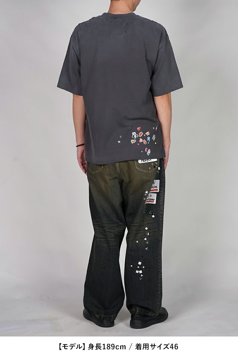 Maison MIHARA YASUHIRO(メゾン ミハラヤスヒロ) Kids Sticker Printed T-shirt キッズステッカープリントTシャツ J16TS821